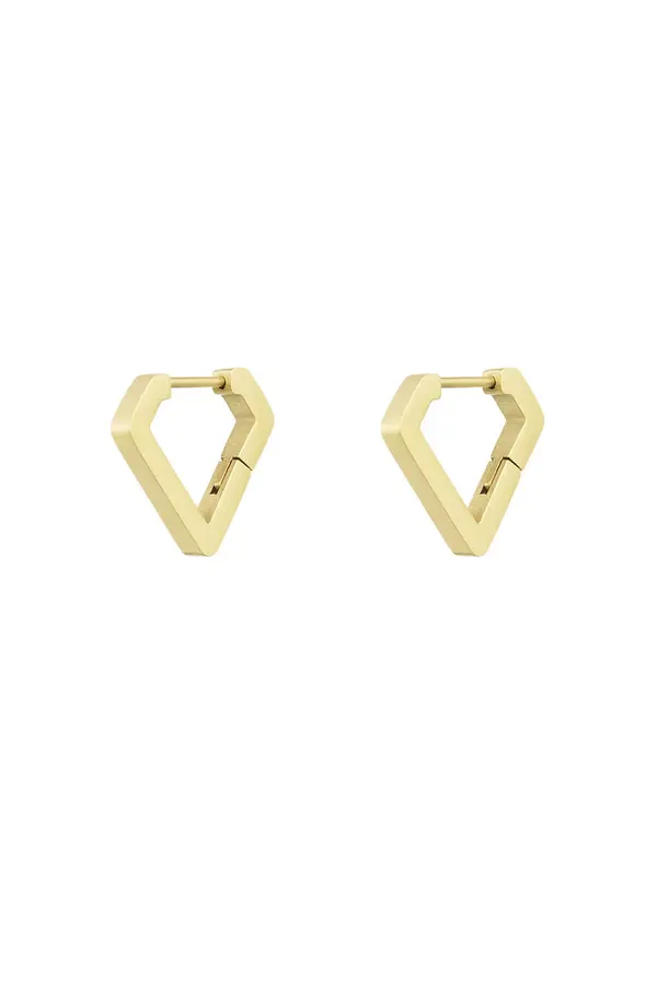 Diamanten vorm oorbellen medium