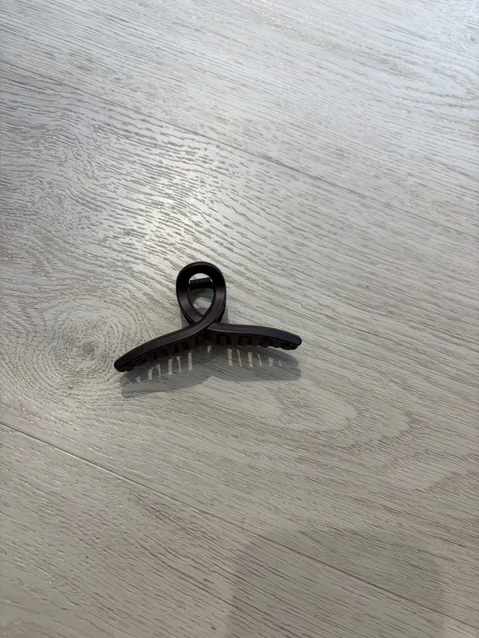 Haarspeld - mat bordeaux langwerpig - medium